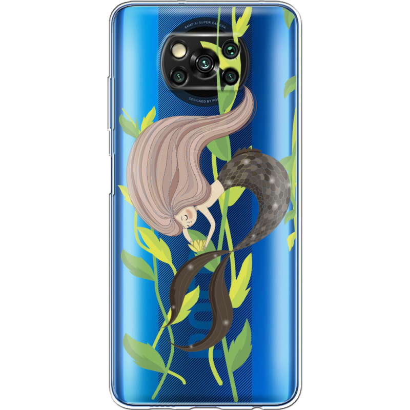 Прозрачный чехол BoxFace Xiaomi Poco X3 Cute Mermaid