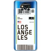 Прозрачный чехол BoxFace Xiaomi Poco X3 Ticket Los Angeles