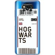 Прозрачный чехол BoxFace Xiaomi Poco X3 Ticket Hogwarts