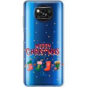 Прозрачный чехол BoxFace Xiaomi Poco X3 Merry Christmas