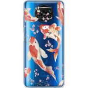 Прозрачный чехол BoxFace Xiaomi Poco X3 Japanese Koi Fish