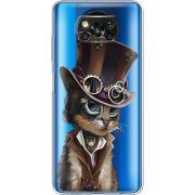 Прозрачный чехол BoxFace Xiaomi Poco X3 Steampunk Cat