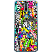 Чехол BoxFace Nokia 2.4 Multicolored Inscriptions