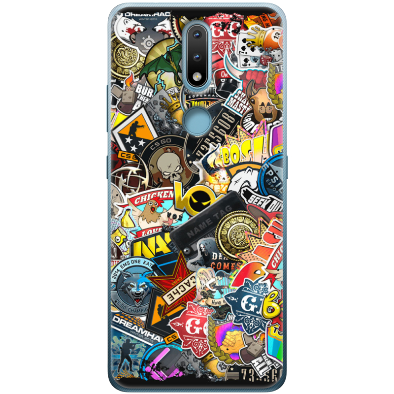 Чехол BoxFace Nokia 2.4 CS:Go Stickerbombing