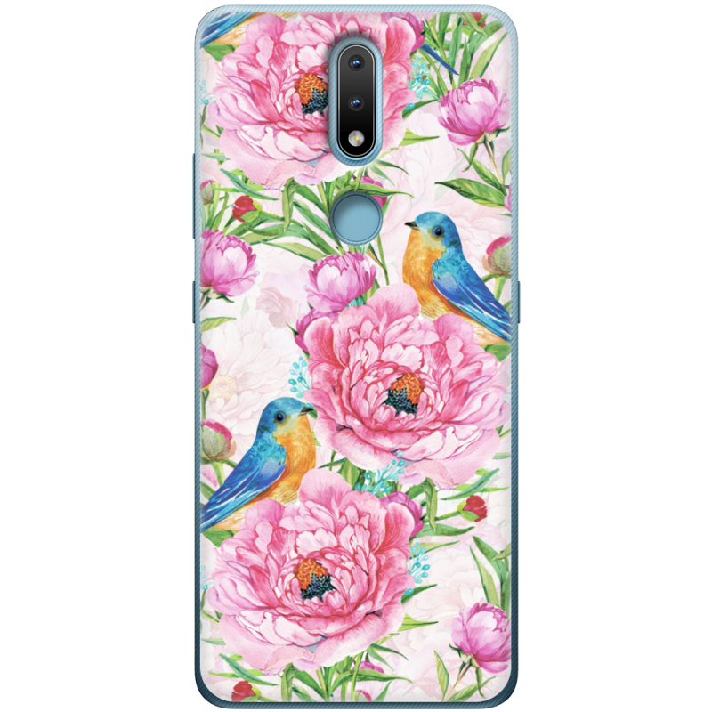 Чехол BoxFace Nokia 2.4 Birds and Flowers