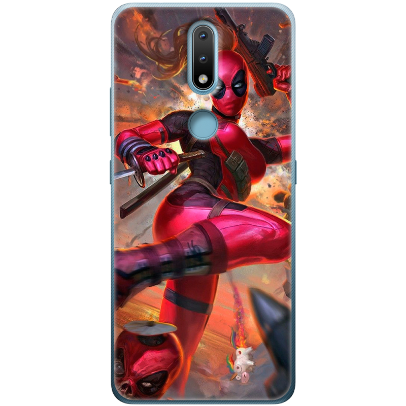 Чехол BoxFace Nokia 2.4 Woman Deadpool