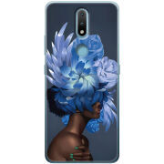 Чехол BoxFace Nokia 2.4 Exquisite Blue Flowers