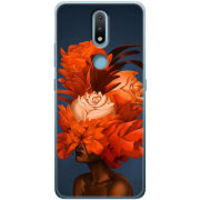 Чехол BoxFace Nokia 2.4 Exquisite Orange Flowers