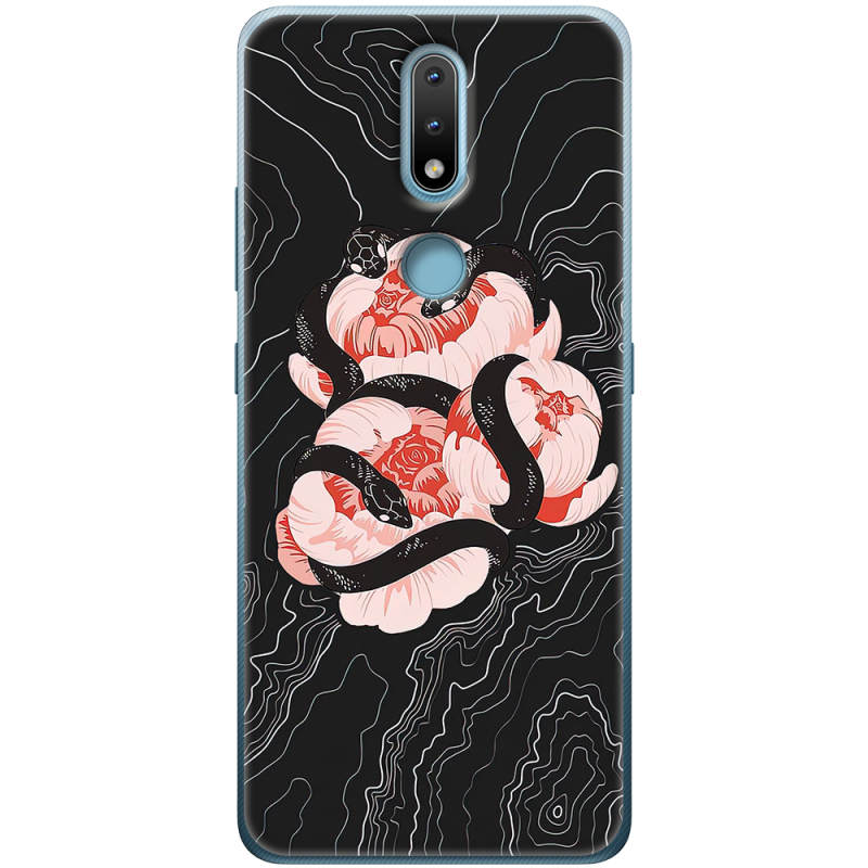 Чехол BoxFace Nokia 2.4 Snake Rose