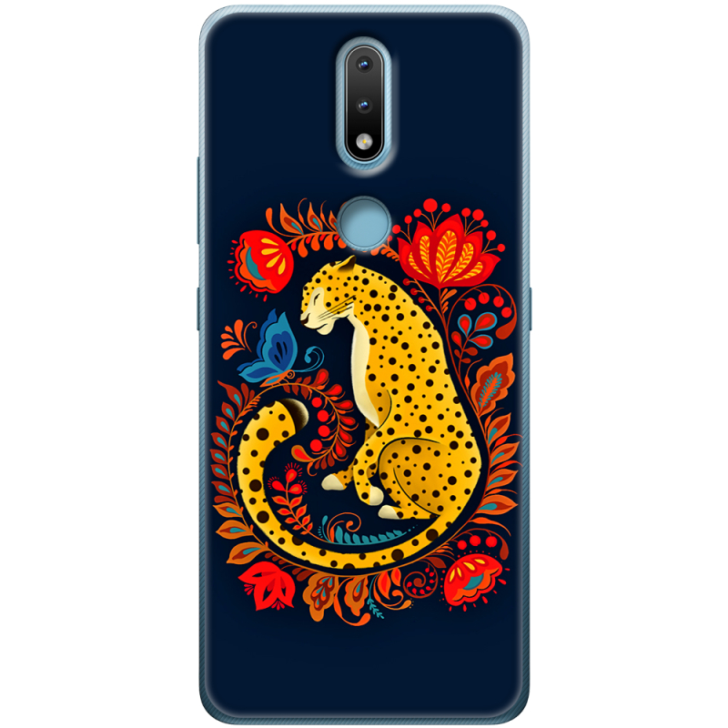 Чехол BoxFace Nokia 2.4 Petrykivka Leopard