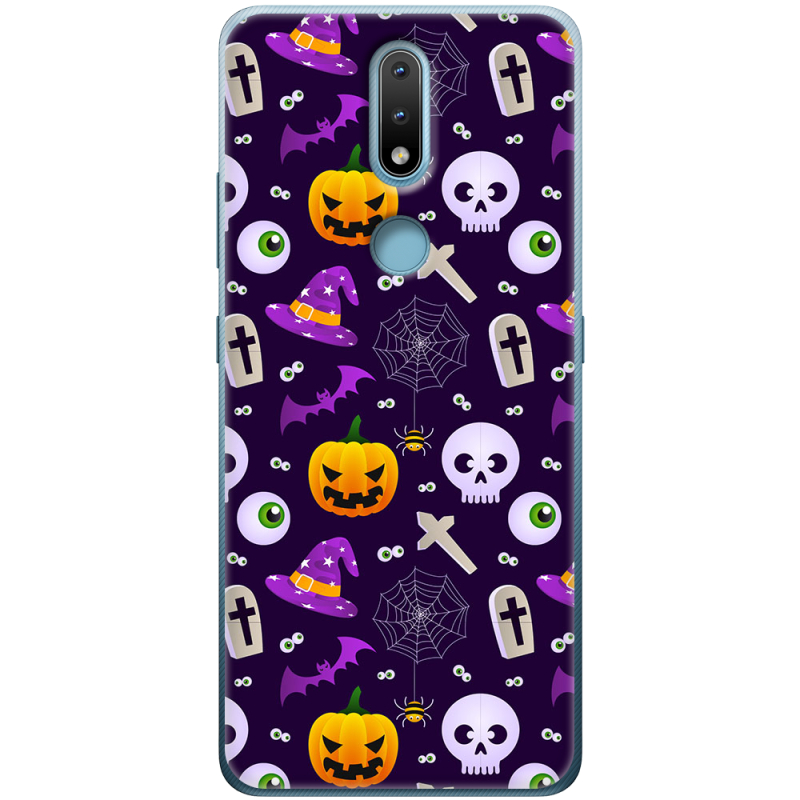 Чехол BoxFace Nokia 2.4 Halloween Purple Mood