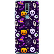 Чехол BoxFace Nokia 2.4 Halloween Purple Mood