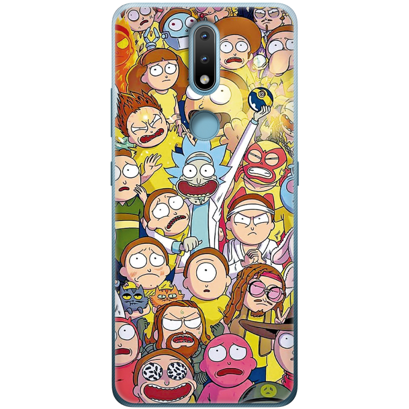 Чехол BoxFace Nokia 2.4 Rick and Morty