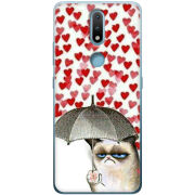 Чехол BoxFace Nokia 2.4 Raining Hearts