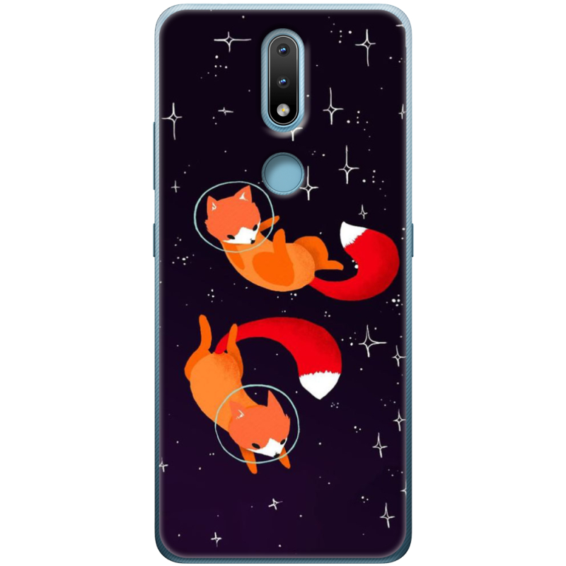 Чехол BoxFace Nokia 2.4 Fox-Astronauts