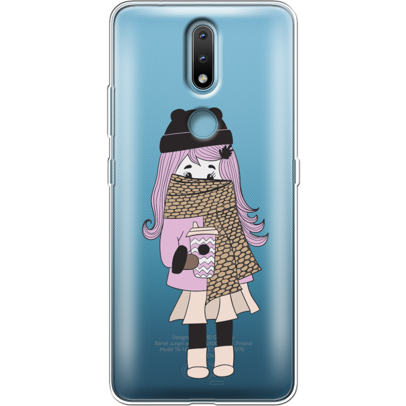 Прозрачный чехол BoxFace Nokia 2.4 Winter Morning Girl