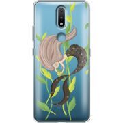 Прозрачный чехол BoxFace Nokia 2.4 Cute Mermaid