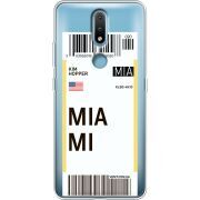 Прозрачный чехол BoxFace Nokia 2.4 Ticket Miami