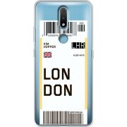 Прозрачный чехол BoxFace Nokia 2.4 Ticket London