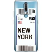 Прозрачный чехол BoxFace Nokia 2.4 Ticket New York