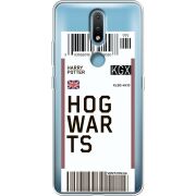 Прозрачный чехол BoxFace Nokia 2.4 Ticket Hogwarts