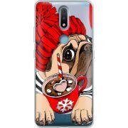 Прозрачный чехол BoxFace Nokia 2.4 Winter Puggy