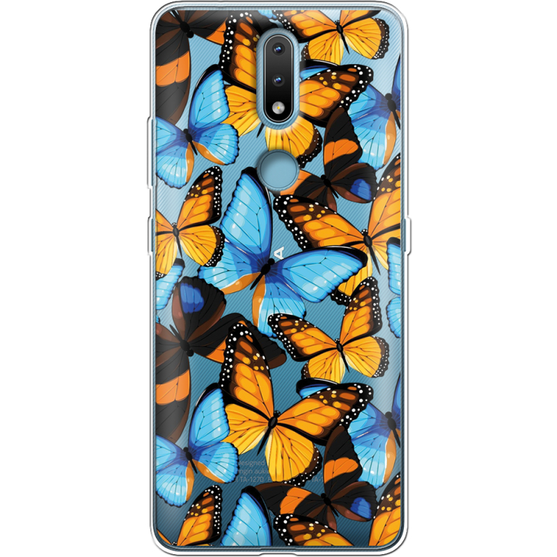 Прозрачный чехол BoxFace Nokia 2.4 Butterfly Morpho