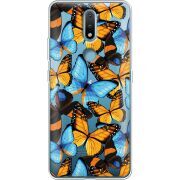 Прозрачный чехол BoxFace Nokia 2.4 Butterfly Morpho