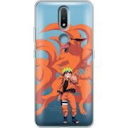 Прозрачный чехол BoxFace Nokia 2.4 Naruto and Kurama