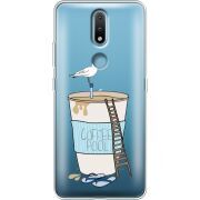 Прозрачный чехол BoxFace Nokia 2.4 Segull in Cofee Pool