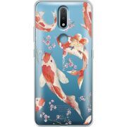 Прозрачный чехол BoxFace Nokia 2.4 Japanese Koi Fish