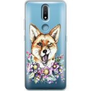 Прозрачный чехол BoxFace Nokia 2.4 Winking Fox