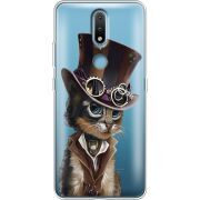 Прозрачный чехол BoxFace Nokia 2.4 Steampunk Cat