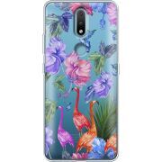 Прозрачный чехол BoxFace Nokia 2.4 Flamingo