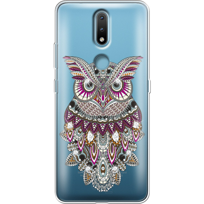 Чехол со стразами Nokia 2.4 Owl