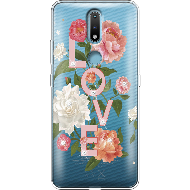 Чехол со стразами Nokia 2.4 Love