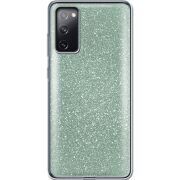 Чехол с блёстками Samsung G780 Galaxy S20 FE Зеленый
