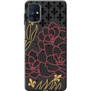 Черный чехол BoxFace Samsung M515 Galaxy M51 FranceFlowers