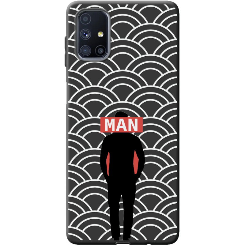 Черный чехол BoxFace Samsung M515 Galaxy M51 Man Pattern