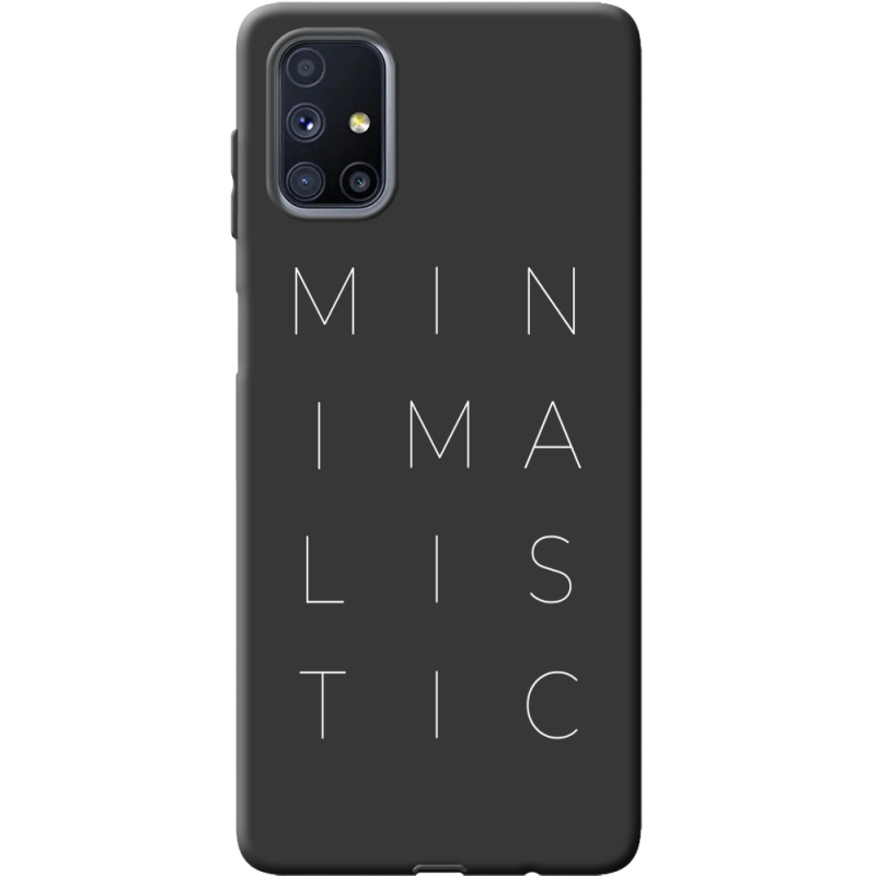 Черный чехол BoxFace Samsung M515 Galaxy M51 Minimalistic