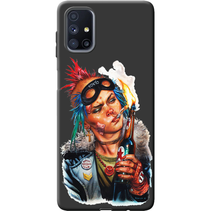 Черный чехол BoxFace Samsung M515 Galaxy M51 Tanker Girl