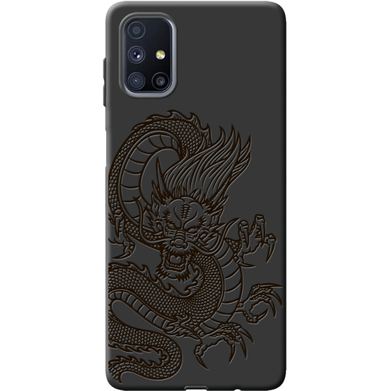 Черный чехол BoxFace Samsung M515 Galaxy M51 Chinese Dragon