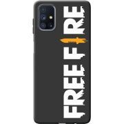 Черный чехол BoxFace Samsung M515 Galaxy M51 Free Fire White Logo