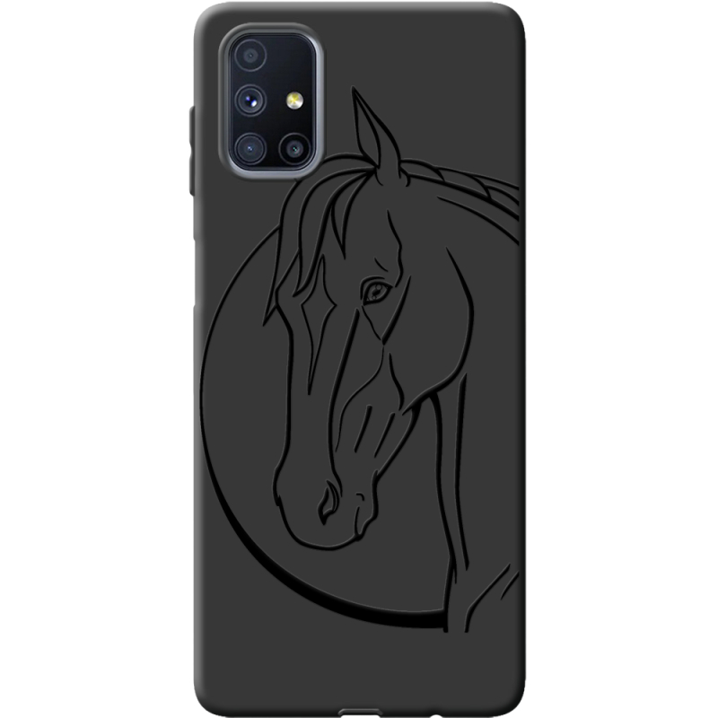 Черный чехол BoxFace Samsung M515 Galaxy M51 Horse