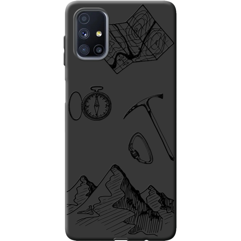 Черный чехол BoxFace Samsung M515 Galaxy M51 Mountains