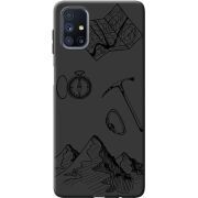 Черный чехол BoxFace Samsung M515 Galaxy M51 Mountains