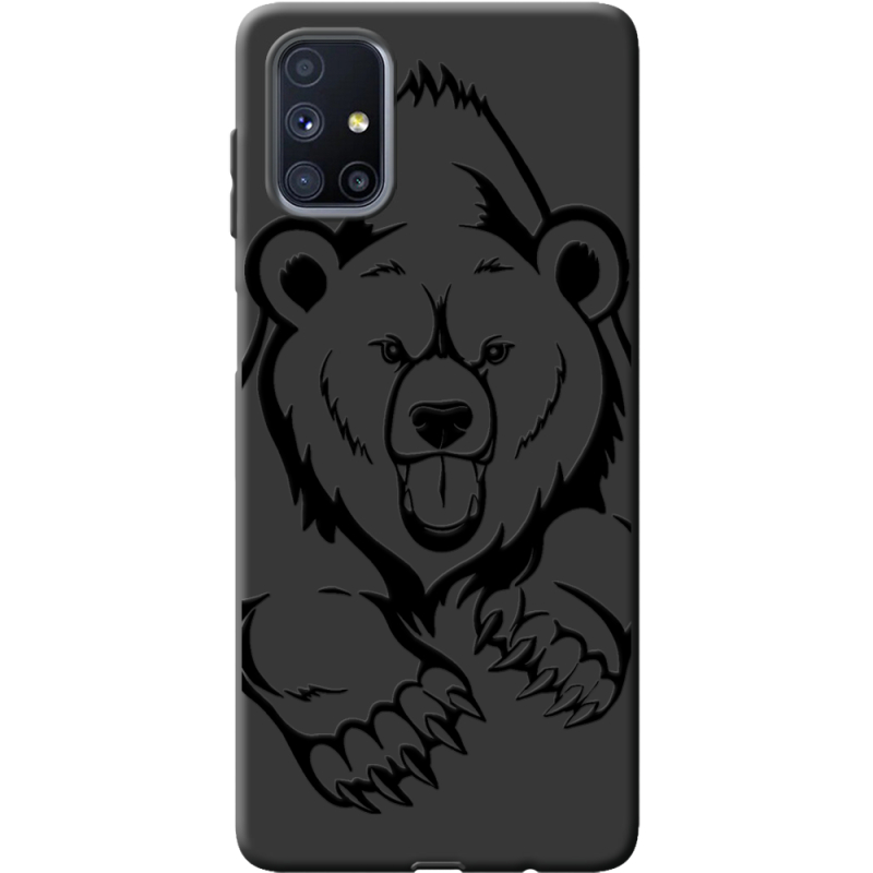 Черный чехол BoxFace Samsung M515 Galaxy M51 Grizzly Bear