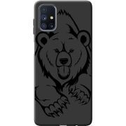 Черный чехол BoxFace Samsung M515 Galaxy M51 Grizzly Bear