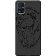 Черный чехол BoxFace Samsung M515 Galaxy M51 Lion