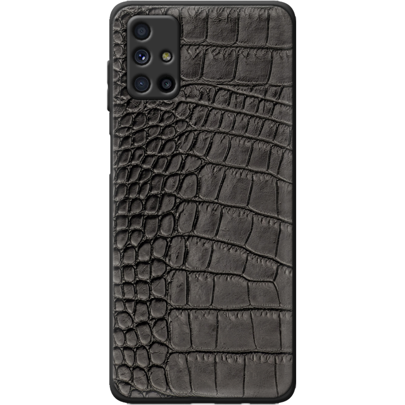 Кожаный чехол Boxface Samsung M515 Galaxy M51 Crocodile Black